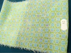 tissus coton imprimé- 150 cm- pastel vert