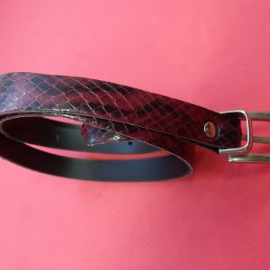 ceinture simili cuir bordeaux