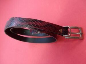ceinture simili cuir bordeaux