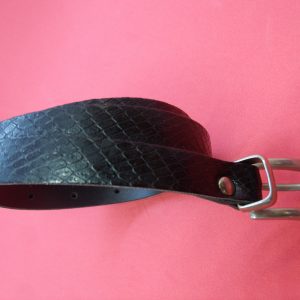ceinture simili cuir noir