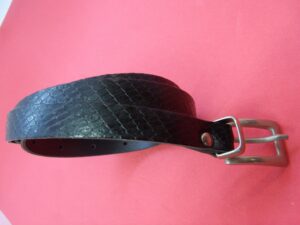 ceinture simili cuir noir