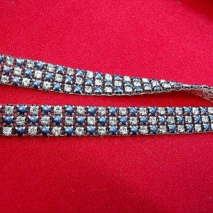 ruban strass bleu