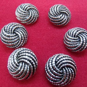bouton acrylique argent