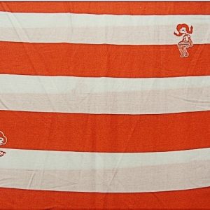 tissu coton imprimé rouge et blanc