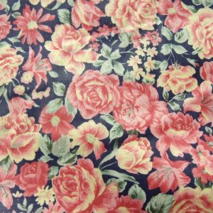 tissu coton imprimé fleuri