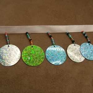 ruban fantaisie gros sequin multicolore