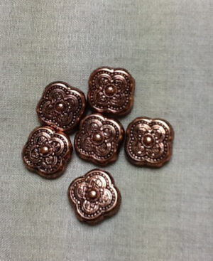 perles forme trefle - bronze de cuivre