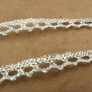 ruban fantaisie lurex argent