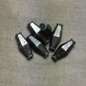 Perle losange argent vieilli