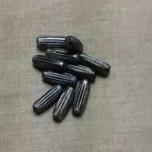 perle striée argent vieilli