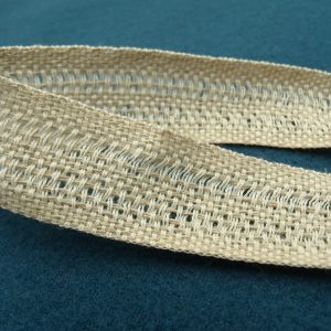 ruban fantaisie lin beige clair