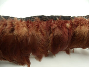 RUBAN PLUMES MARRON