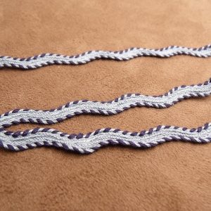ruban fantaisie serpentine bleu