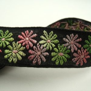 ruban fantaisie motif fleurs