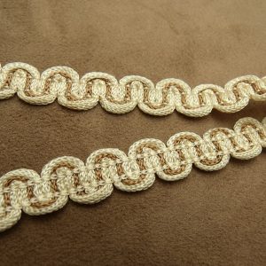 ruban fantaisie serpentine viscose beige