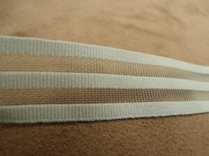 ruban fantaisie crin gris et transparent