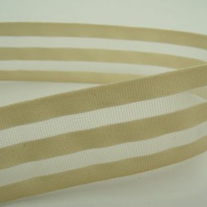 ruban fantaisie crin beige