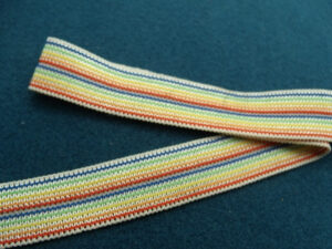 ruban fantaisie multicolore
