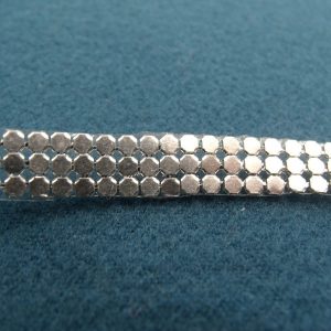 ruban fantaisie métallisé argent