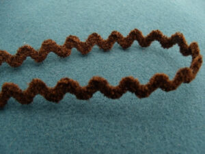 ruban fantaisie croquet marron