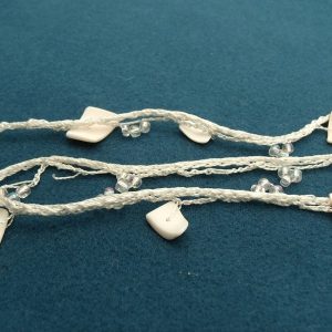 ruban fantaisie coquillage et perle nacré