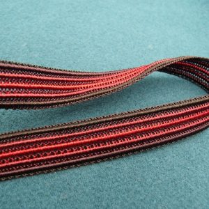 ruban fantaisie viscose bordeaux & lit de vin 1