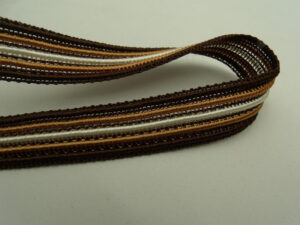 ruban fantaisie viscose marron 1