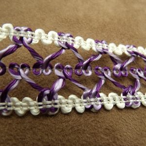 ruban fantaisie parme et violet