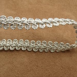 ruban fantaisie argent