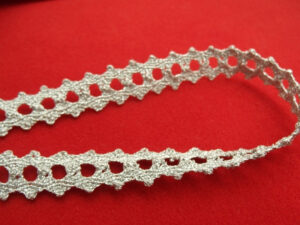 ruban fantaisie lurex argent