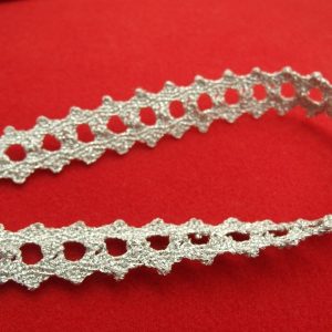ruban fantaisie lurex argent