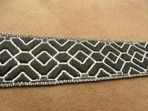 RUBAN FANTAISIE noir et lurex