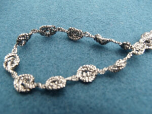 ruban fantaisie lurex argent vieillit