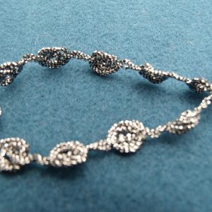 ruban fantaisie lurex argent vieillit