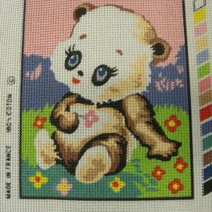 canevas motif ANIMAUX 20x25 cm