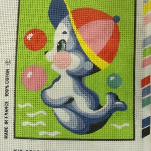 canevas motif ANIMAUX 20x25 cm