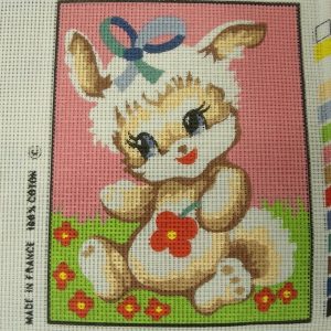 canevas motif ANIMAUX 20x25 cm