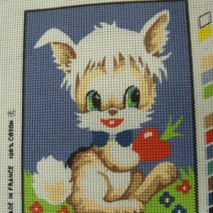 canevas motif ANIMAUX 20x25 cm