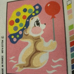 canevas motif ANIMAUX 20x25 cm