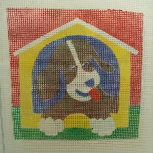 canevas motif ANIMAUX CHIEN 20x20 cm