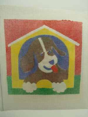 canevas motif ANIMAUX CHIEN 20x20 cm
