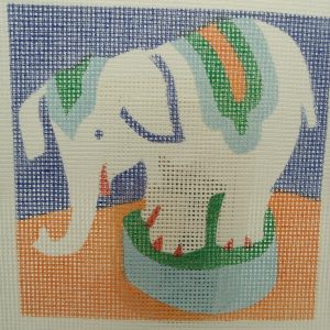 CANEVAS MOTIF ELEPHANT 20X20 cm