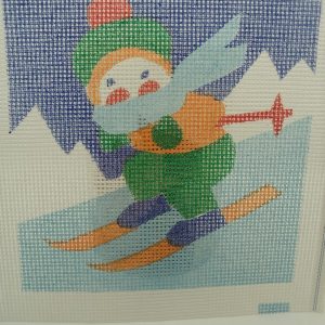 CANEVAS MOTIF BONHOMME DE SKI