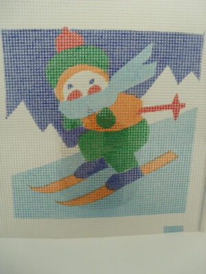 CANEVAS MOTIF BONHOMME DE SKI