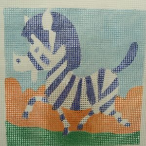 CANEVAS MOTIF ZEBRE 20x 20 cm