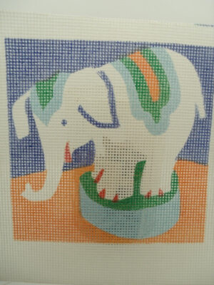 CANEVAS MOTIF ELEPHANT 20X20 cm