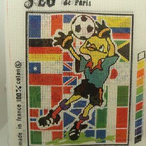 CANEVAS MOTIF FOOT 20 x 25 cm