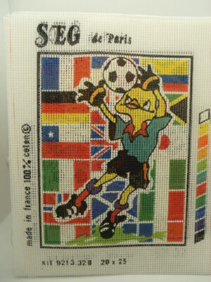 CANEVAS MOTIF FOOT 20 x 25 cm