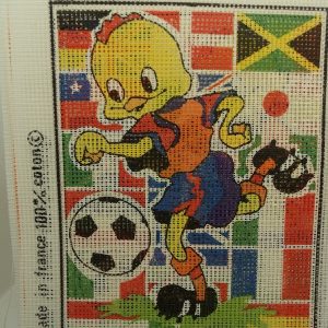 CANEVAS MOTIF FOOT 20 x 25 cm