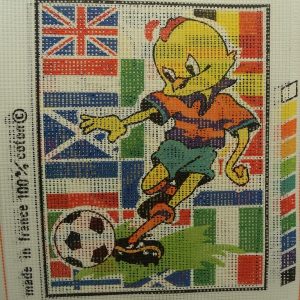 CANEVAS MOTIF FOOT 20 x 25 cm